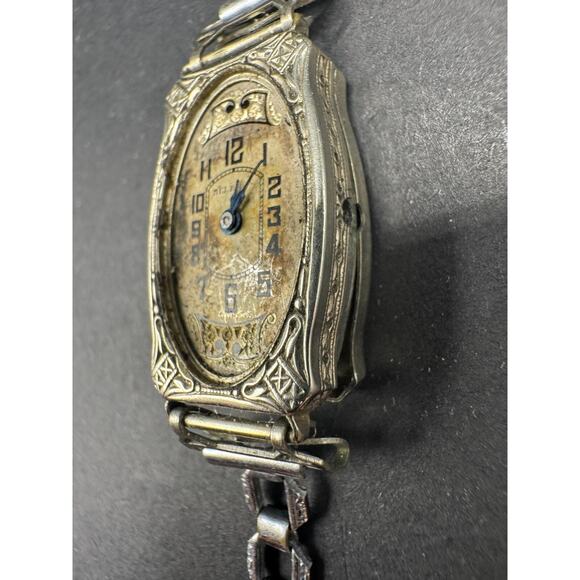 Vintage Helbros 1932 Women\'s Watch Art Deco Style 15J Star Case 14k Gold Filled main image 4
